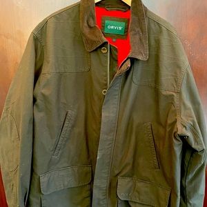Orvis men’s waxed field coat purchased new 1 year ago, never worn outside.